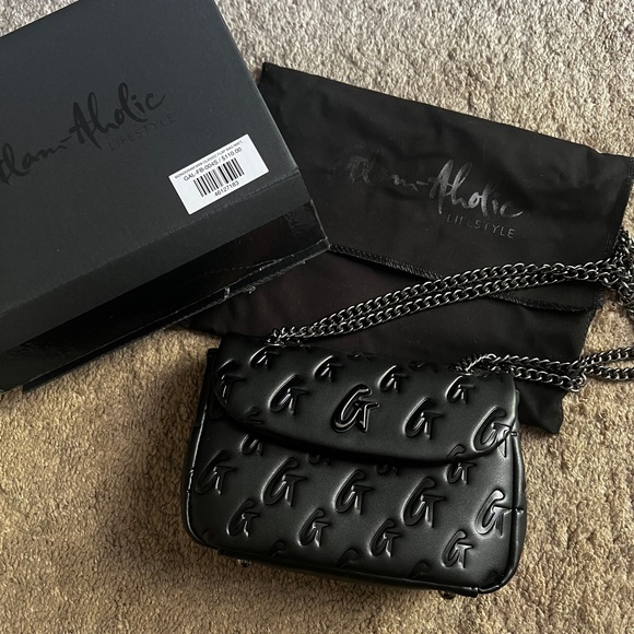 Glamaholic Lifestyle MONOGRAM MINI CLASSIC FLAP BAG MATTE BLACK - Picture 3 of 8